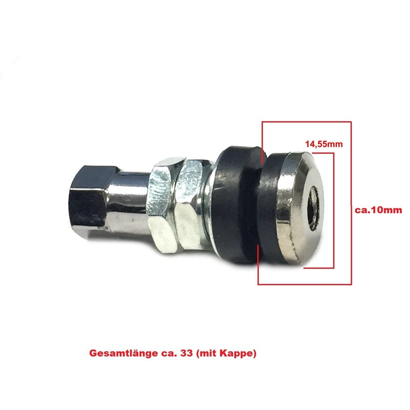 Scooter Tyre Valve Rims Valve Metal e.g. for Benzhou Hyosung