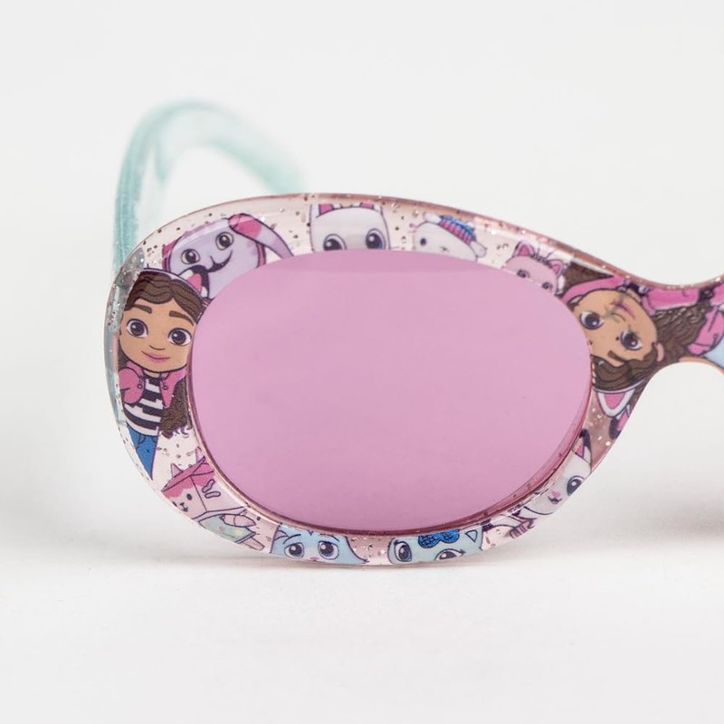 CARTOON Gabby's Dollhouse Glitter Sunglasses Kids Oval Mirrored UV400 Filter