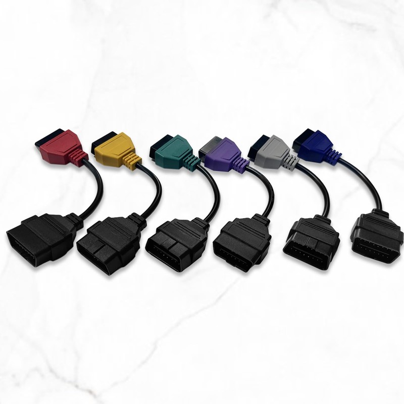 VZG OBD2 Cable Set for FiatECUscan,Compatible with OBDii Diagnostic Scanner