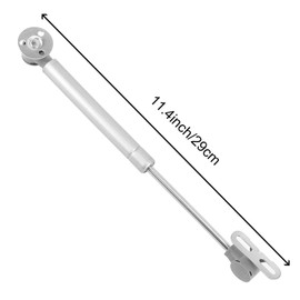 HAKZEON 20 Pack Hydraulic Support Cabinet Hinge, 100N / 22.5LB Gas Strut for Cabinets with 100 Mounting Screws Door Lift Support Gas Spring Kitchen Cupboard Cabinet Hinges, Silver