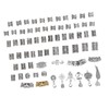106pcs Dreadlocks Hair Rings Alloy Different Shapes Exquisite Patterns Hair