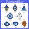 Ipotkitt 16 Pcs 8 Styles Plastic Evil Eye Beads Turkish