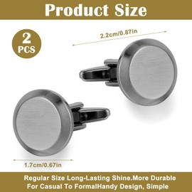 Ouligay Black Cufflinks for Men Cuff Links Classic Shirt Cufflinks Tuxedo Cuff links for Shirt Wedding Business Gift for Son, Father, Husband, Anniversary, Birthday