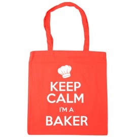 Hippowarehouse Keep Calm I'm a Baker Tote Shopping Gym Beach Bag 42cm x38cm, 10 litres