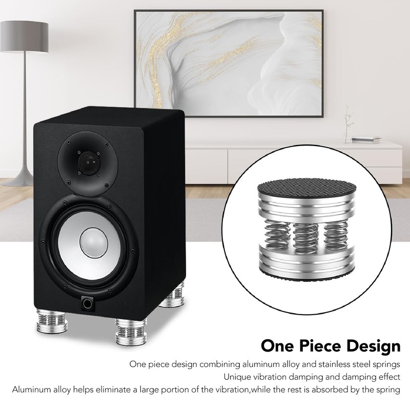 Speaker Isolation Feet Shock Absorbing Prevent Slip Spring HiFi Speaker