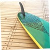 BESPORTBLE 2pcs Surfboard Fin Single Tab Fin Longboard Center Fin