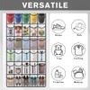 35 Pockets Over the Door Shoe Organizer, Breathable Mesh Hanging