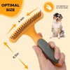 Professional Pet Dematting Comb-Dog Deshedding Brush for Long Hair-Undercoat Rake