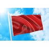 DMSE Red Solid Blank Flag 2X3 Ft Foot Flag UV