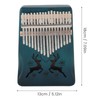 Finger Thumb Piano 17 Keys Exquisite Engraved Pattern Wood Kalimba