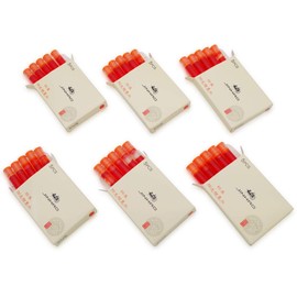 30pcs JINHAO Ink Cartridges Fountain Pen Refills for JINHAO and Baoer Pen Standard Size (Sunny Orange)