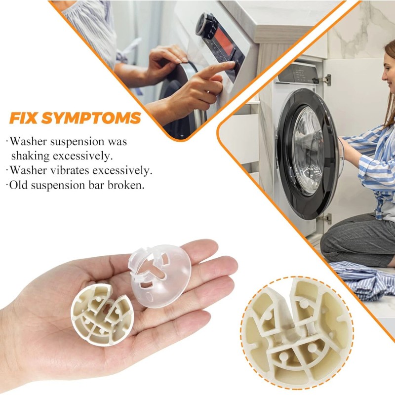 Whirlpool, Maytag W11130362 : Whirlpool Washer Suspension Rod Kit