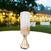 Candle Holder Ornament European Style Wrought Iron Glass Candlestick Wedding