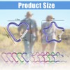 12 Pcs Star Heart Carabiner Clip, 6 Heart and 6