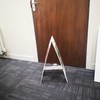 Do not enter - Santa/Elves at work Double-sided free-standing floor