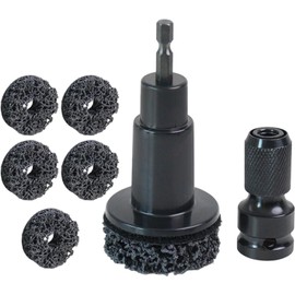 Ljcyrmlsy Professional 5-Head Wheel Hub and Stud Cleaning Kit, Brake Parts Maintenance Tool Set for Cars and Trucks