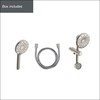 Freespin Bellerose 3-Spray 5.25 in. Dual Wall Mount Fixed and