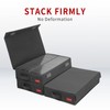 NUSWOR Stackable Tape Storage Boxes - Dust-proof Racks with Lid