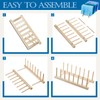 Juexica 6 Pcs Stained Glass Organizer Stained Glass Rack Stained