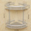 Hawsam No Drilling Bathroom Corner Shelves, Aluminum 2 Tier Shower