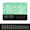 600 Pcs Tips Soft gel OBP, Soft Gel Tips Para