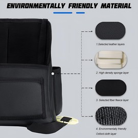 TNAIYH Car Handbag Holder Between Seats, Leather Large Capacity Vehicle Front Seat Storage Bag with Tissue Holder, Multi-Pocket Automotive Console Organizer, Universal for SUV RV Truck (Style1)