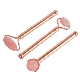 Baluue 1set Natural Jade Facial Roller Rod for Face and Home and Travel Massage Tool for Skincare and Relaxation