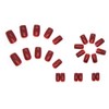 RUPOFUZA Red Press on Nails Medium,Nails Press on Solid Colour