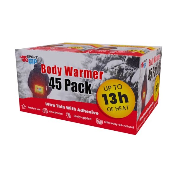 Body Warmers (45 Count) - Up to 13 Hours of