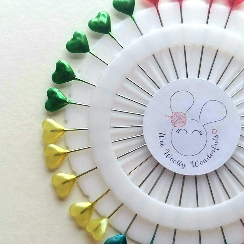 Sewing Pin Set - Heart Pins
