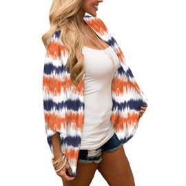 CASURESS Women's Cardigan-Sheer Kimono Loose Summer Floral Print Cover Ups (Small, Type 35)