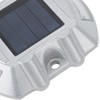 Solar Deck Lights Silver Aluminium Alloy High Brightness LED Solar