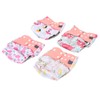 4 Pcs Baby Cloth Diapers Adjustable Washable Reusable Diapers for