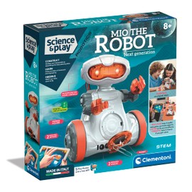 Clementoni 75053 Science & Play Mio Robot, Scientific, Building Set, Gift for Kids Age 8, STEM Toys, English Version-Made in Italy, Multicolor