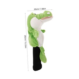 Milisten Golf Club Cover Driver Head Covers Funny Animal Design Green Plush Crocodile Pattern Golf Driver Cover