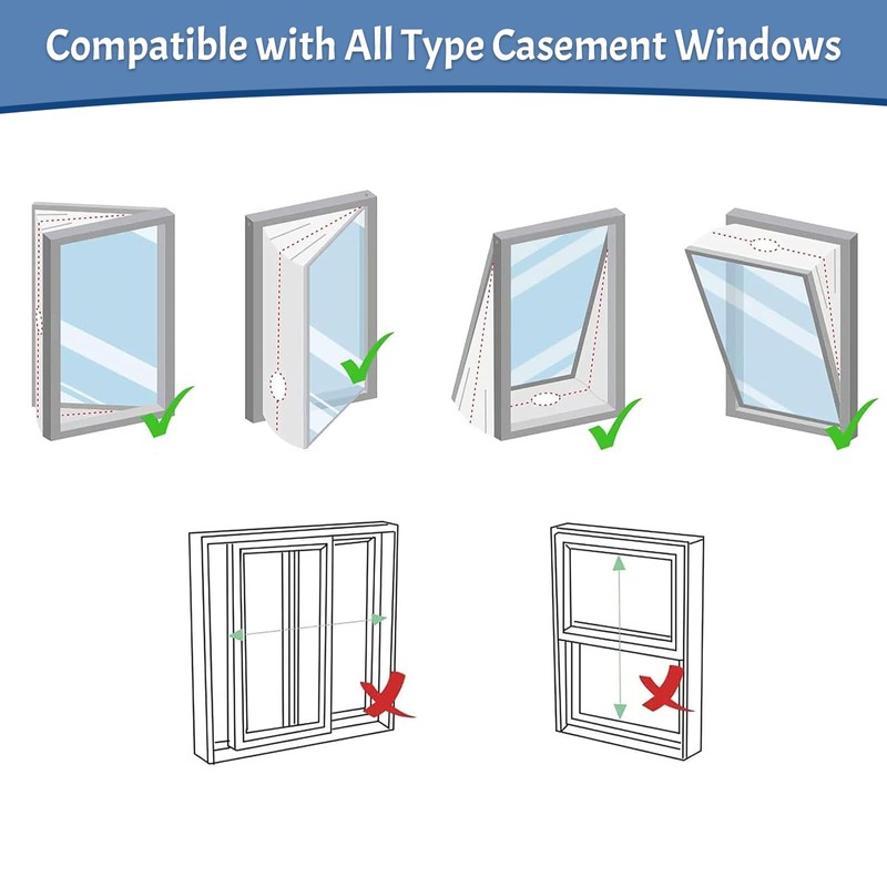 IFORYONLIFE Protable Air Conditioner Window Seal Universal Casement Window Air