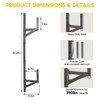 HUGEBO Adjustable Trailer Ladder Rack, Heavy Duty Side Mount with