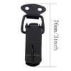 MDXing 2PCS Duckbill Hasp Black 106 Small with Locking Hole