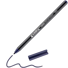 edding 1300 colour pen medium - prussian blue - 1 pen - round nib 2 mm - felt pen for drawing and writing - felt pen for school, mandalas, bullet journals