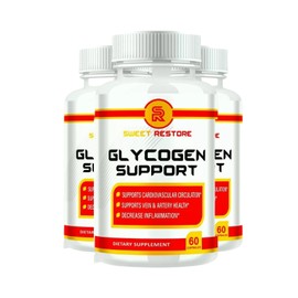 Sweet Restore 3-Pack Sweet Restore Glycogen Support to Regulate Blood Pressure - 180 Capsules