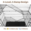 Homey Pet 51 Inch Cat Cages Indoor, Large 4-Tier Cat