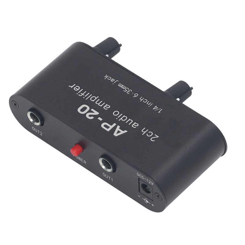 2CH Sound Amp Preamplifier Balanced Input 1/4in 6.5mm Gain Independent