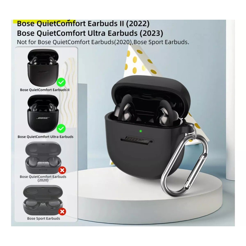 Estuchelandia Funda Silicona Para Bose Quietcomfort Ii 2022 Ultra 2023
