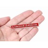 r_planning Metal Plate Sticker Decoration Label Emblem Set of 2