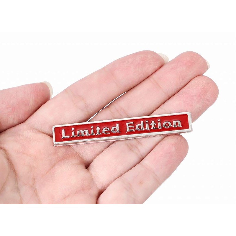 r_planning Metal Plate Sticker Decoration Label Emblem Set of 2