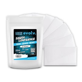 EVOLV Premium Nylon Tea Filter Extraction Press Bags | 2" x 4.5" | 120u | 100 Pack