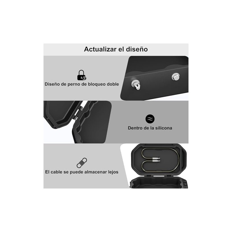 Diyife Caja Fuerte Portátil Impermeable IP68, Código 4 Dígitos