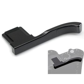 Iborrys Metal Thumb Up Grip for Leica D-LUX8 DLUX8 Camera, Hot Shoe Thumb Rest Support Grip ，Exclusive Vintage Anti-Slip Pattern, Enhance The camera's Grip Feel (Black)