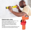Grade Rod Level Adjustable Aluminum Right Angle Bubble Level for