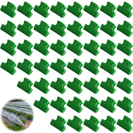 MIEIEDU 50 PCS Greenhouse Clamp Sturdy Plant Clip Hoop Clip for Fixing Plant Cover and Greenhouse Plastic Sheeting